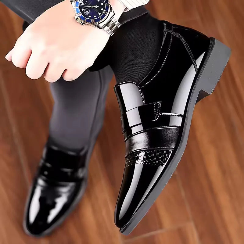 Men's casual leather shoes Men's casual leather shoes for business formal wear Fashion multi-functional evening and wedding shoe