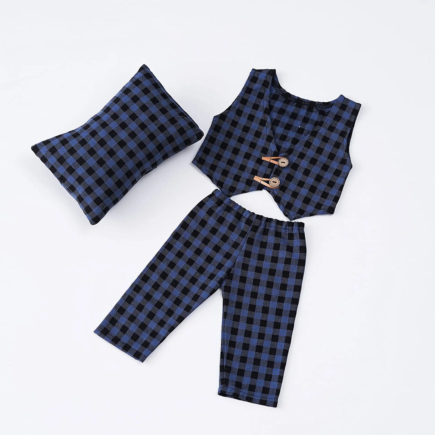 Newborn Boy Fabric Overall Baby Photoshoot Outfit Newborn Boy Clothes Baby Props for Photography Infant Shooting Accessories