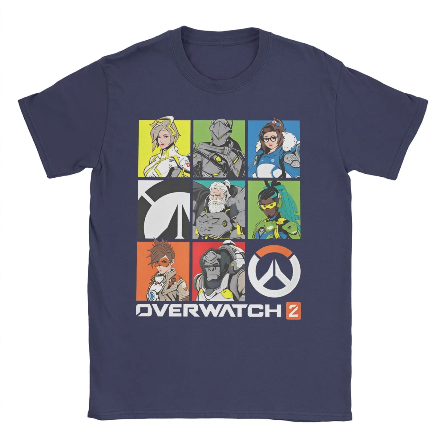 Men's Overwatchs Games   T Shirts  Pure Cotton Clothing Casual Short Sleeve O Neck Tees Printed T-Shirts