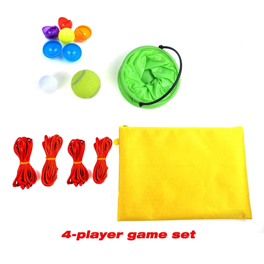 Teamwork Game Pull Rope Track Catch the Ball Team Building Game Parent-child Interaction Multiplayer Collaboration Outdoor Sport