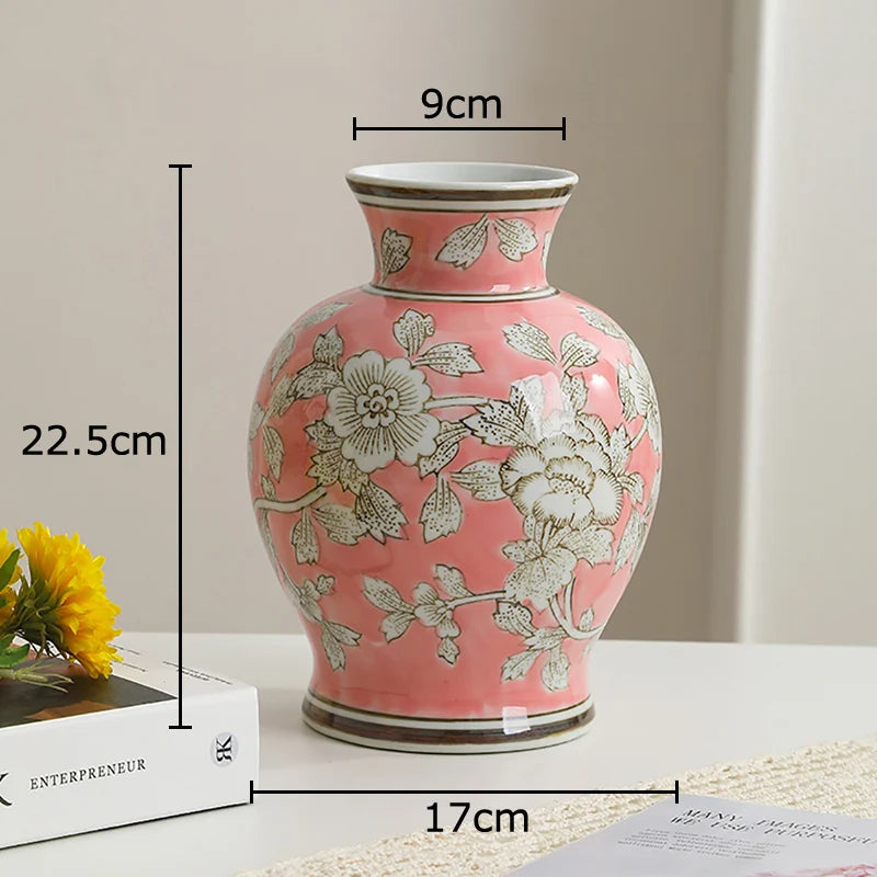 Blue and White Porcelain Vase Plant Pot Table Decoration Flowers Arrangement Multiple Styles Flower Vases Room Aesthetic Decor