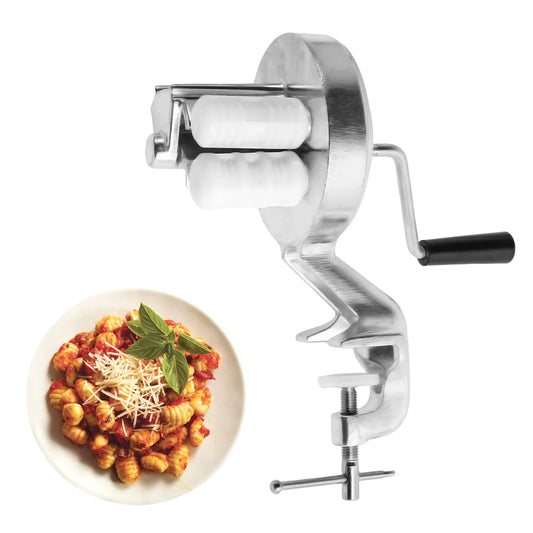 Manual Macaroni Maker Aluminum Alloy Noodle Maker Portable Hand Cranked Pasta Maker Machine For Making Italian Pasta Noodles