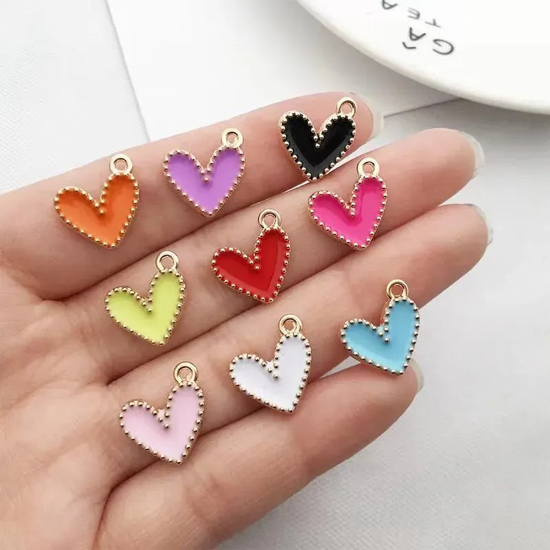 30/50pcs Of Random Dripping Oil Pearlescent Conch Shell Starfish Diy Jewelry Accessories Bracelet Earrings Pendant Alloy