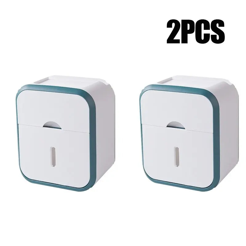 Bathroom shower rack storage rack tissue box wall mounted waterproof toilet paper storage box