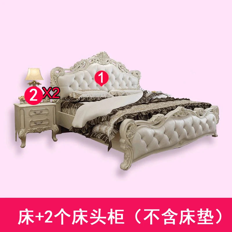 Multifunctional Storage Double Bed European Minimalist Camping Pliable Double Bed Luxury Modern Camas De Dormitorio Furniture