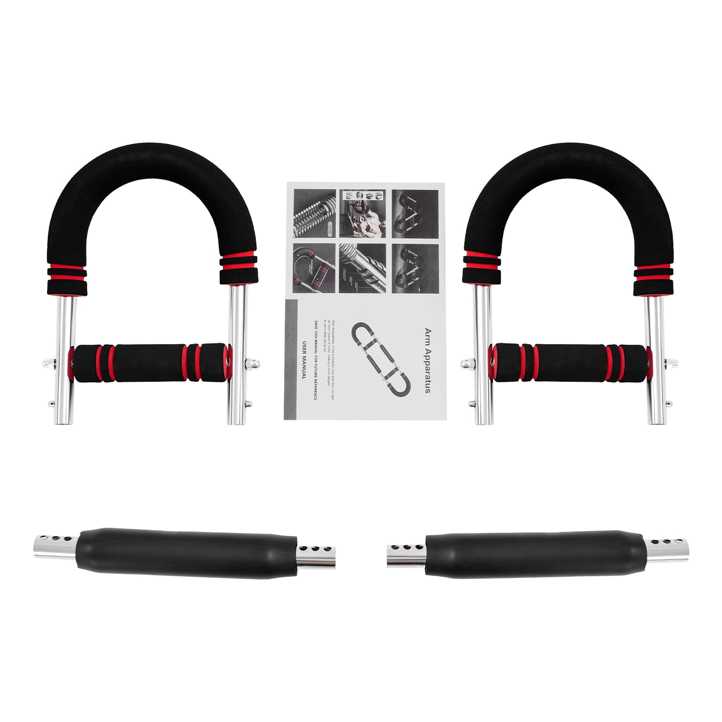 U-Shaped Hand 5-Resistance Adjustable Spring Tensioner Biceps Exercise Fitness Equipment Arm Strength Machine