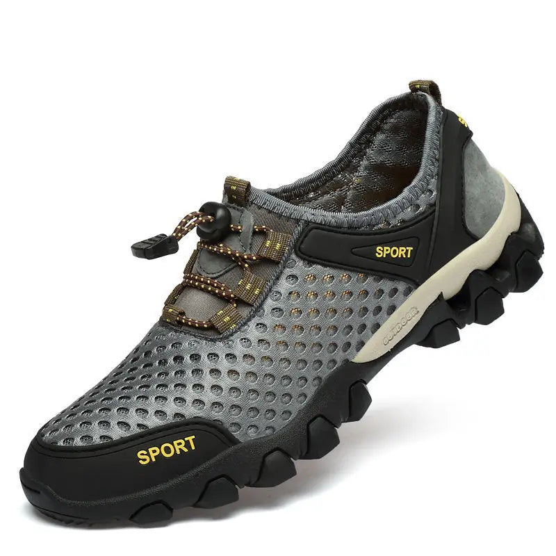 Men Trekking Hiking Shoes Aqua Shoes Breathable Mesh Water Sneakers Outdoor casual Climbing Shoe Elastic Soft Sport Footwear