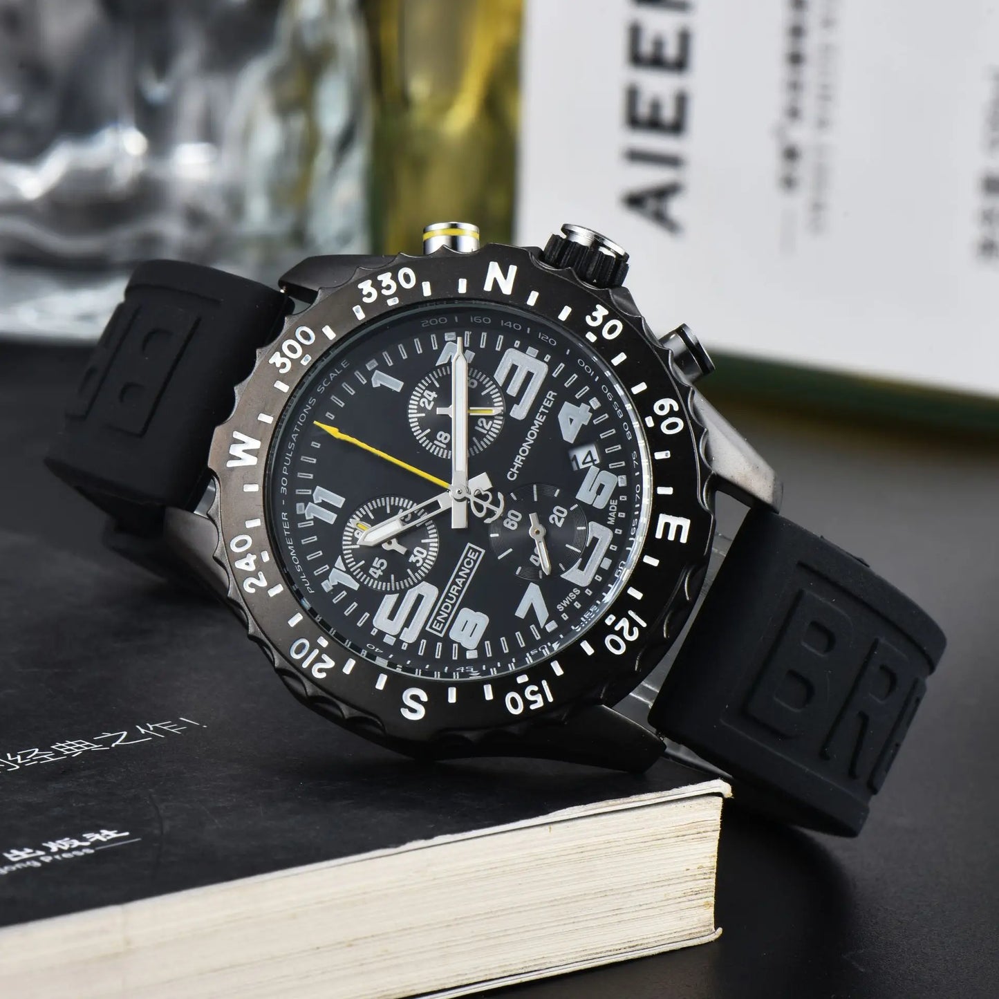 Men's Luxury Business Chronograph Watch - Multi-Function Quartz, Durable Date AAA+ Quality, Professional Style