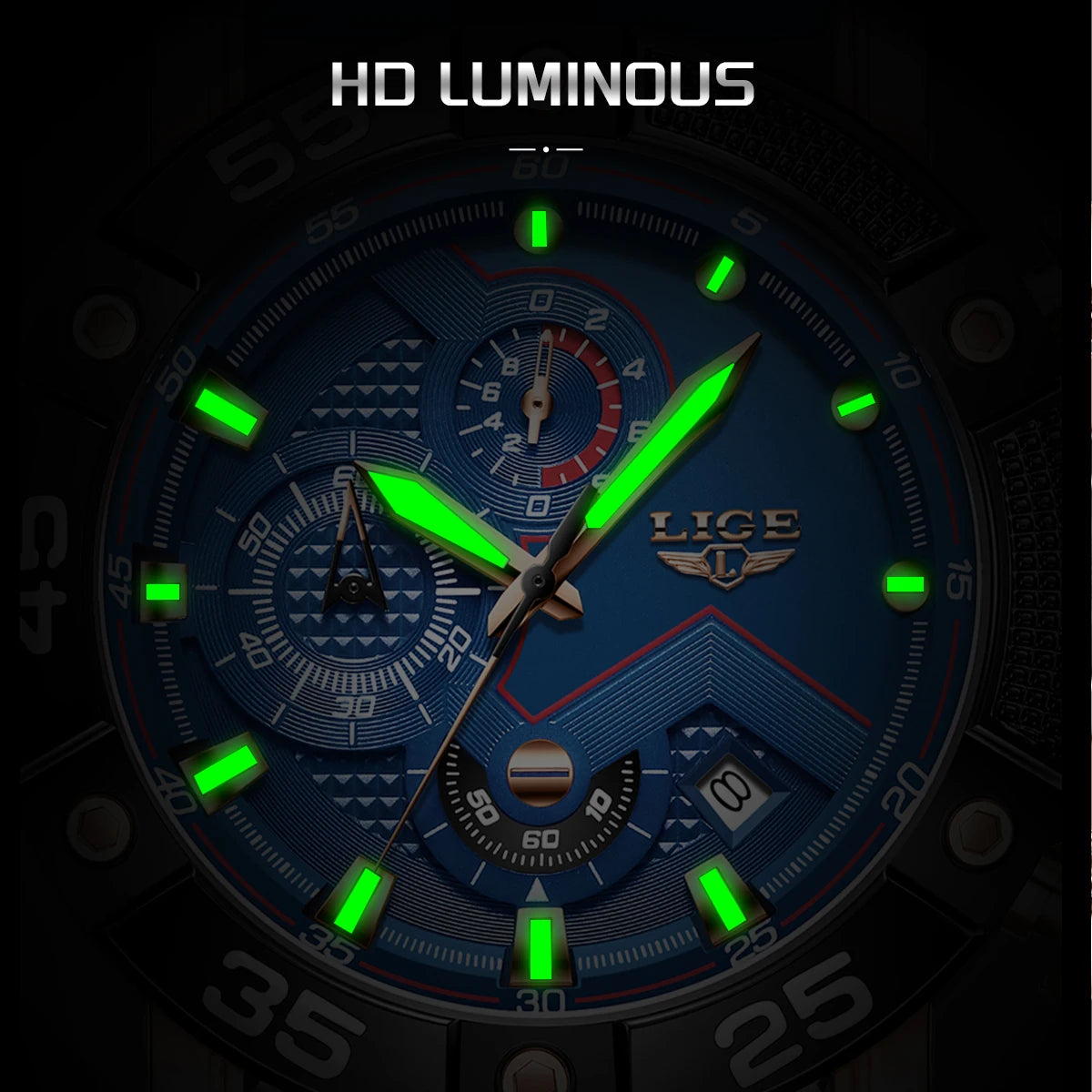 2025 Watches for Men LIGE Top Luxury Brand Quartz Mens Watch Sport Waterproof Wrist Watches Chronograph Date Relogio Masculino