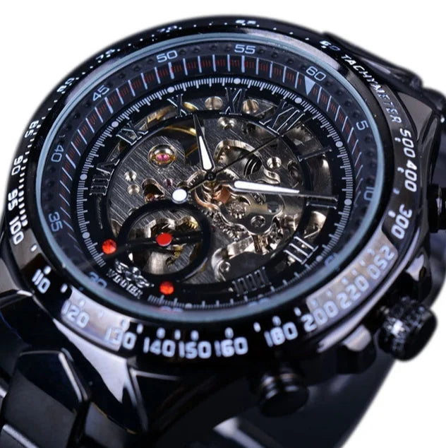 Men's watches hot selling 2025 new hollowed out men's fully automatic mechanical watch men's watch steel strap watch