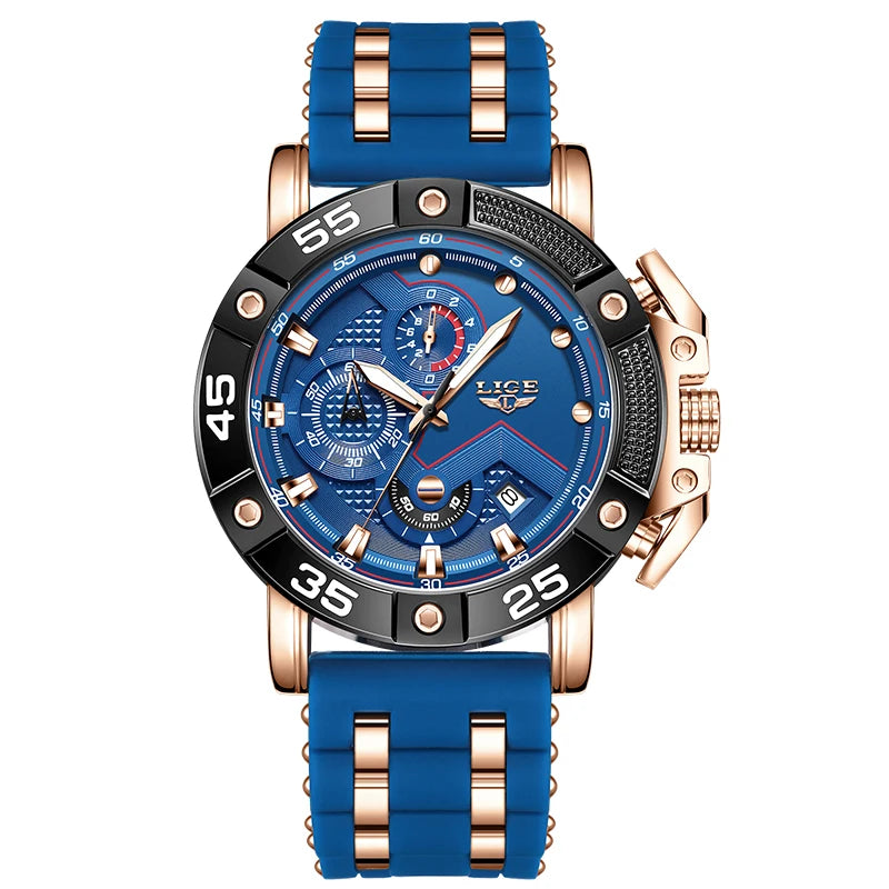 2025 Watches for Men LIGE Top Luxury Brand Quartz Mens Watch Sport Waterproof Wrist Watches Chronograph Date Relogio Masculino