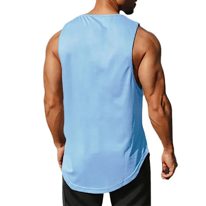 Japanese anime turtle pattern men's fitness clothes fitness vests quick-drying fitness T-shirts muscle sleeveless T-shirts