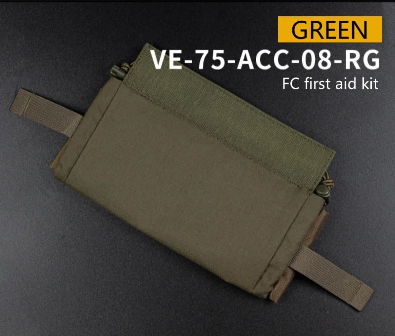 Hunting vest expansion lower abdominal emergency supplies storage bag, large capacity portable quick release FC emergency kit