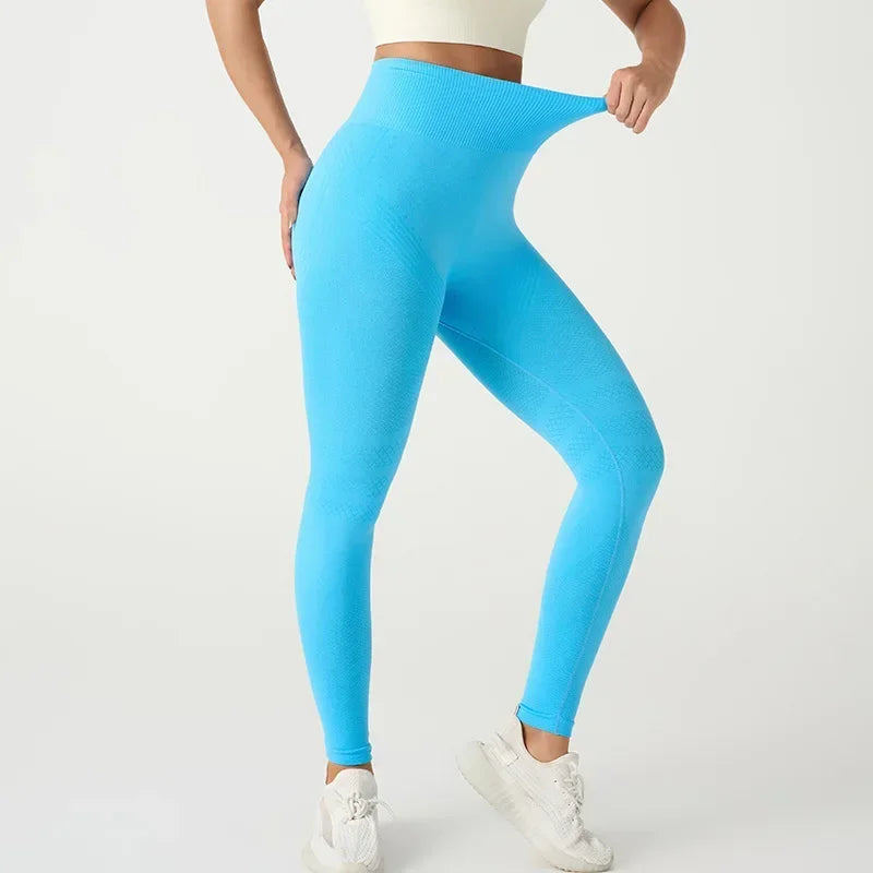 Fitness Yoga Pants with Sexy Lines  Pants for Women Yoga High Waist Hip Lifting Sports Seamless Sports Fitness Leggings Top Gym