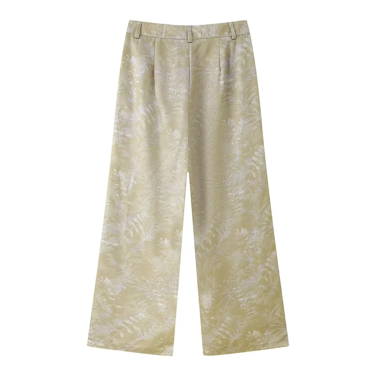 Women's clothing 2025 summer new style European and American style fashion printed trousers