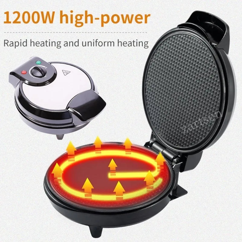 Electric Crispy Egg Roll Maker Sandwich Waffle Maker Pizza Pancake Crepe Baking Oven DIY Ice Cream Cone Machine