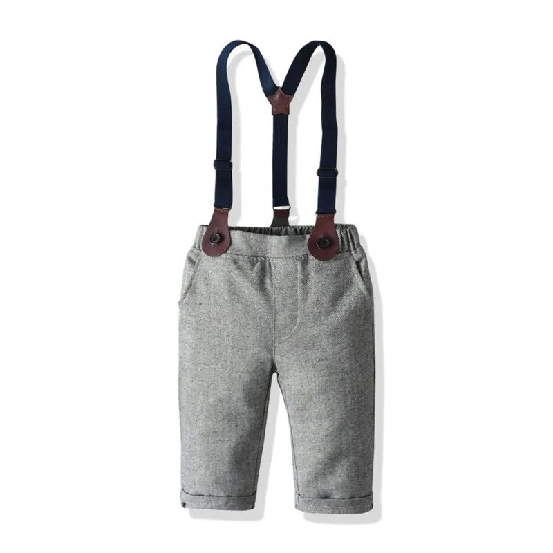 Baby Boy Clothes Set Bow Shirt+Vest Outwear+Pant 3PCS Infant Toddler Child Long Sleeve Suit Party Birthday Baby Clothes 0-7Y
