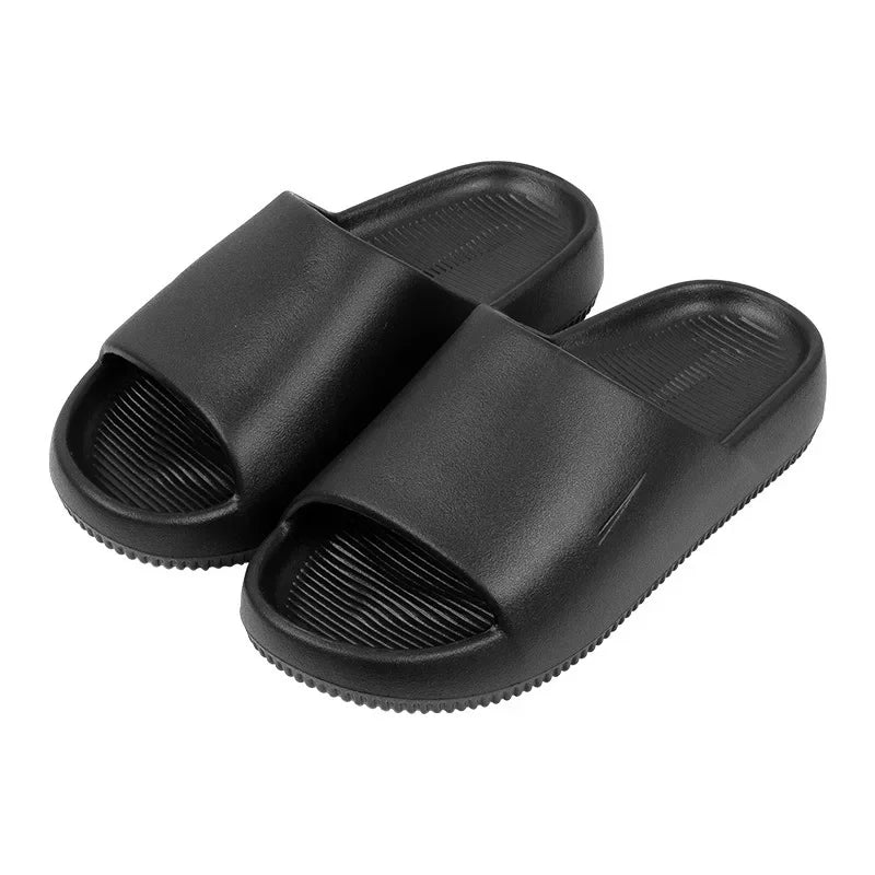 2024 New Ultra Soft Casual Sports Wear-Resistant Outdoor Heightened Slippers Sandals Couple Model Slippers For Women