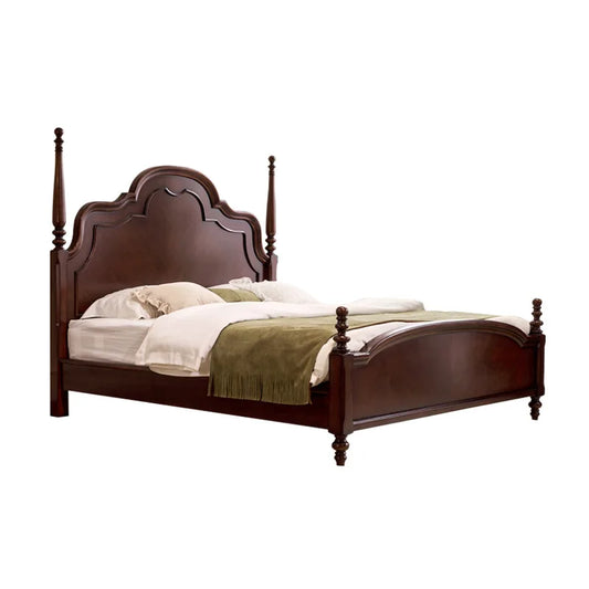 (FAS grade peach blossom core) high-end retro solid wood bed French Anna bed medium antique bed 1.8 double solid wood bed