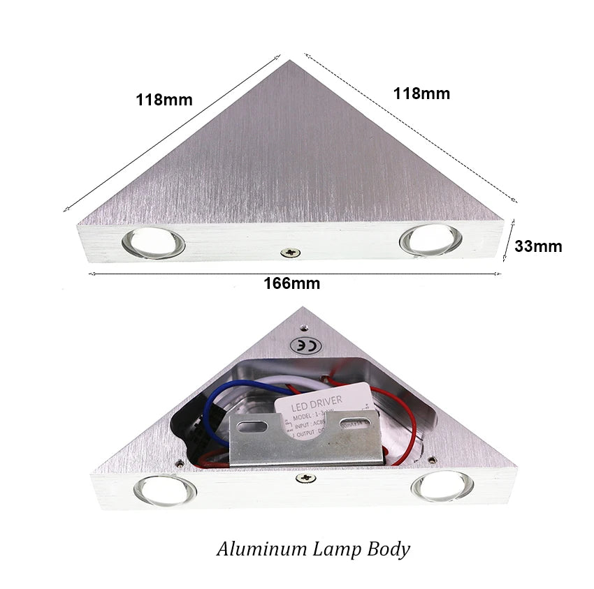LED Indoor Lighting Wall Lamp Modern Home Lighting Decoration Sconce Aluminum Lamp AC 85-265V For Bath Corridor