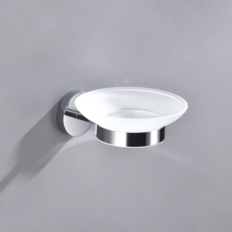 Bathroom Accessories 304Stainless Steel Hardware Kit Wall Mount Clothe Hook Paper Holder Towel Bar Toilet Brush Holder Soap Dish