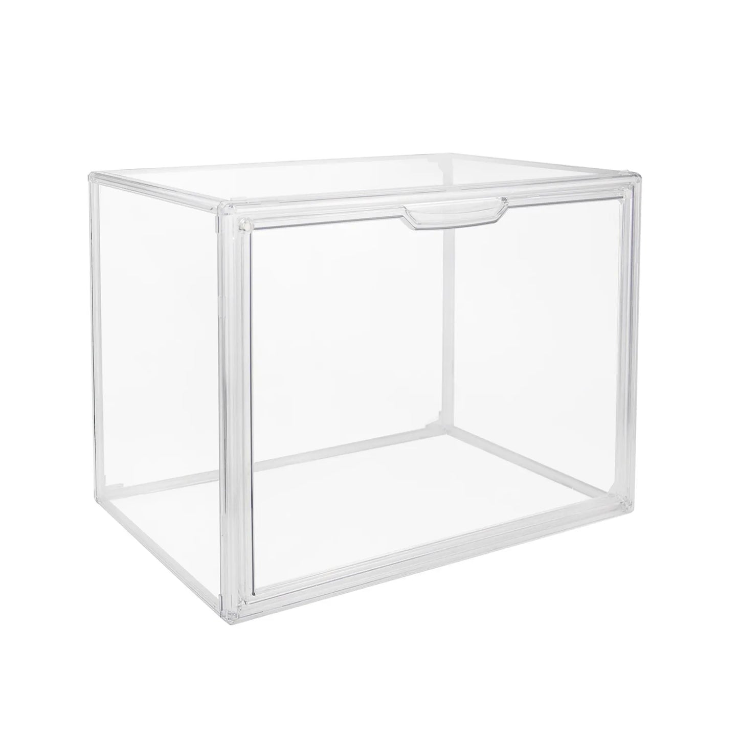 1pc/3pcs Clear Large Capacity Storage Box Organizer For Figures Acrylic Box Blind Box Makeup Toy Showcase Organizer For Bag