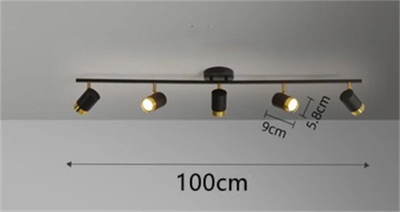 Indoor Lighting Modern Led Ceiling Lamp Black White Chandelier Spotlight for Living Room Bedroom Dining Corridor Spot Light GU10