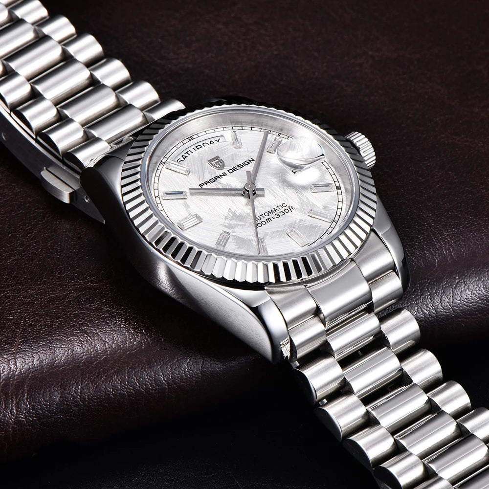 PAGANI DESIGN 2025 New DD36 automatic mechanical men watch Double calendar 36MM Watch For Men sapphire luxury waterproof Watches