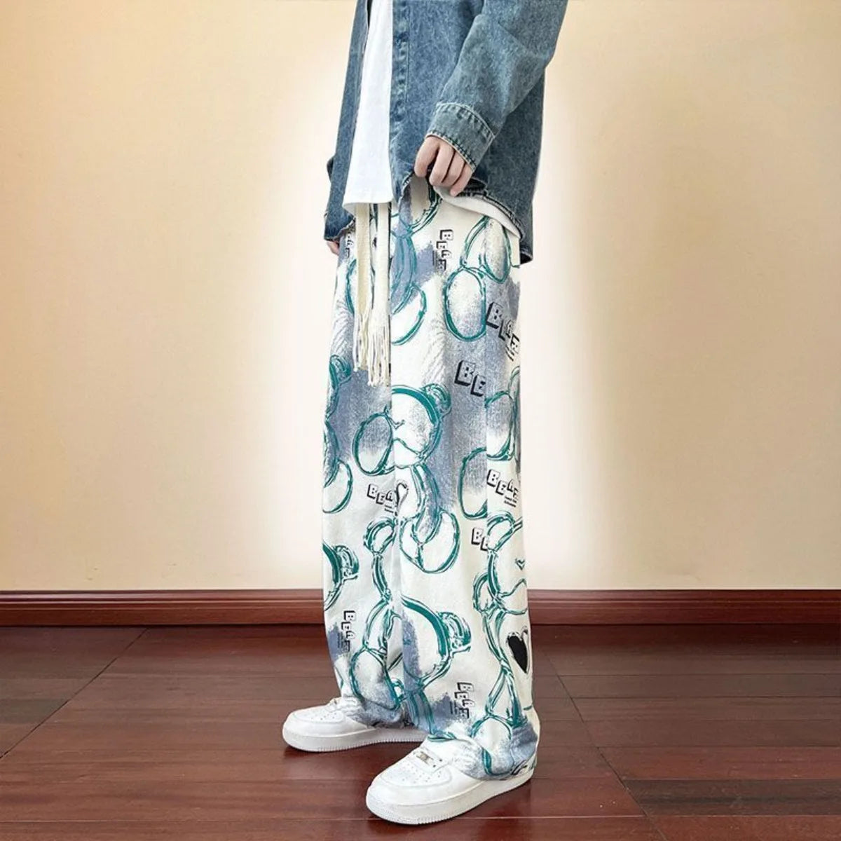 Men's Clothing Casual new Premium Summer Sporty Lightweight Thin printing Long Pants Straight Leg Comfortable Breathable
