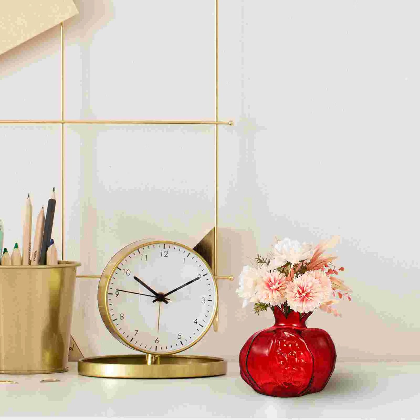 Pomegranate Shaped Glass Vase Creative Flower Arrangement Hydroponic Planter Vases Centerpieces Home Decor Table Accessories