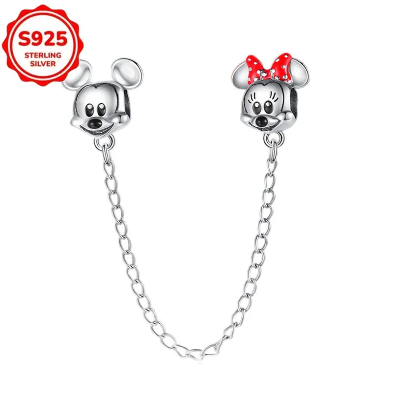 For Original Women 925 Bracelet Bangle Pendant Charm Disney Stitch 925 Sterling Silver Boutique Bead DIY Jewelry Gift New in Hot