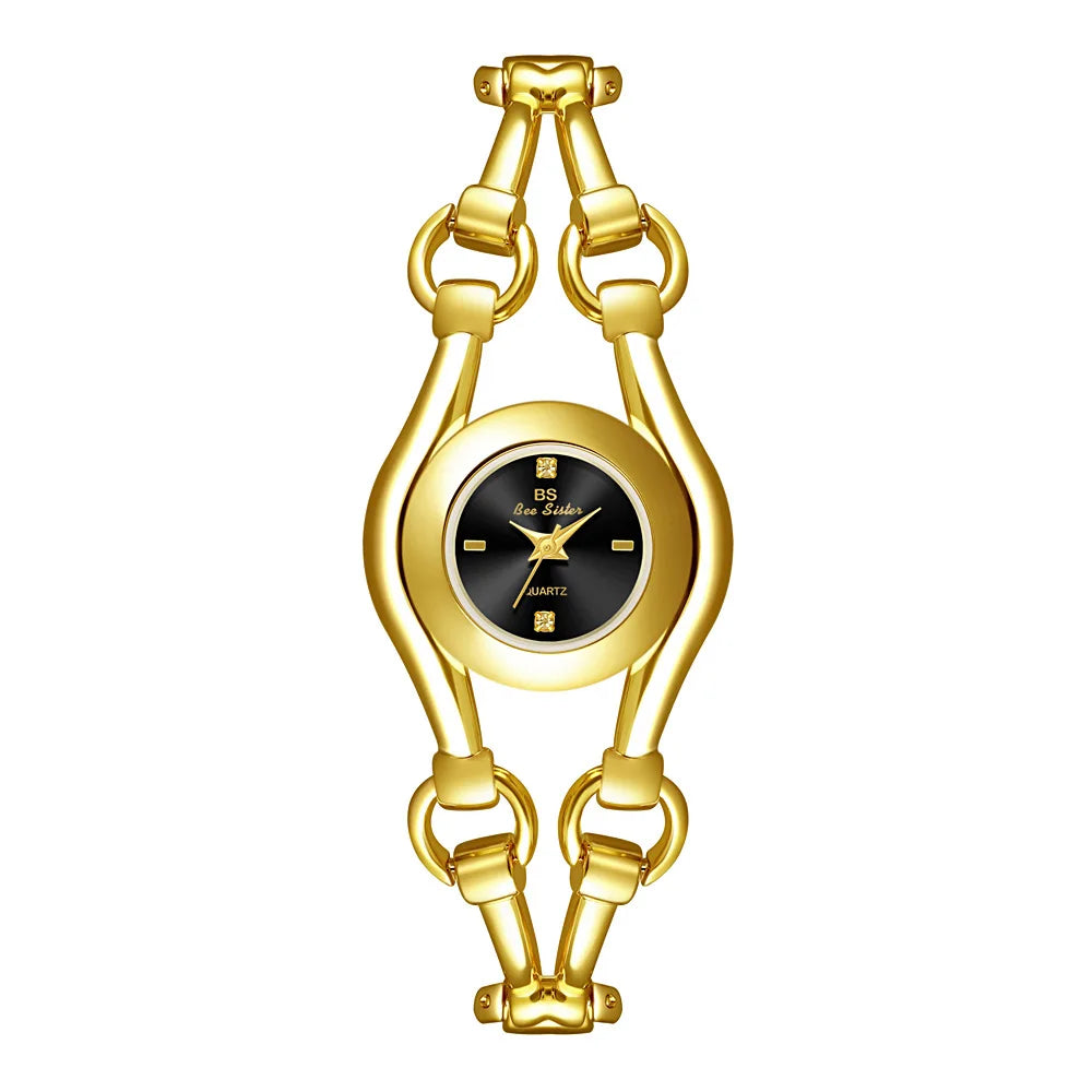 Fashion Luxury Watches For Woman 2025 New Luxury Golden Vintage Women's Wristwatches Ladies Dress Quartz Clock Relogio Feminino
