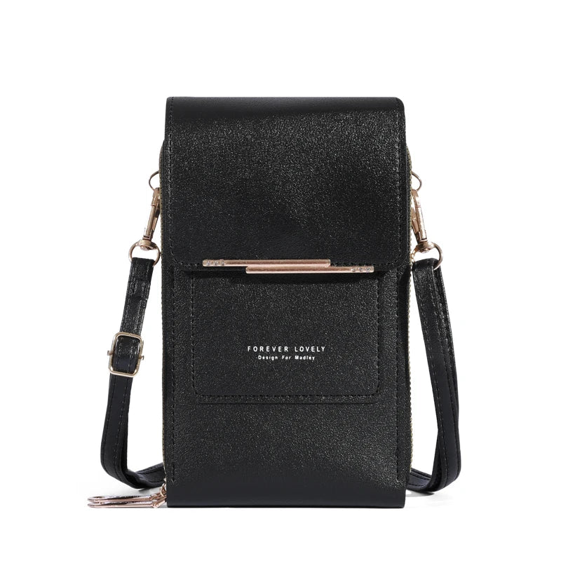 Women Bags Soft Leather Wallets Touch Screen Cell Phone Purse Crossbody Shoulder Strap HandbagFor Female Cheap Womens Bags