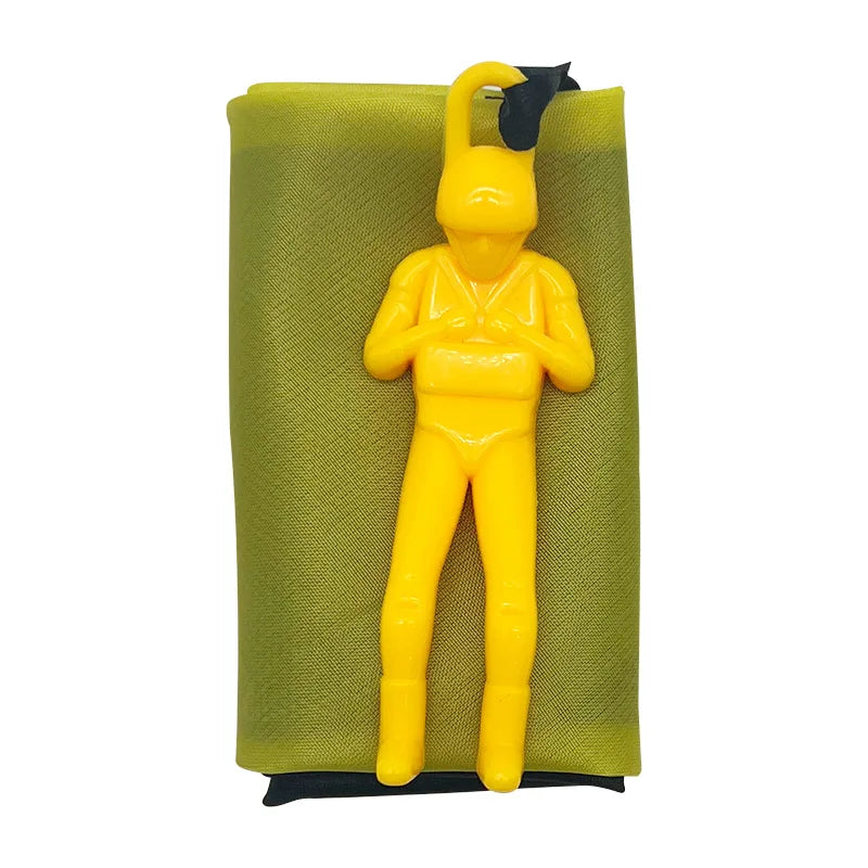 1pcs Hand Throwing Parachute Kids Outdoor Funny Toys Game Play Toys for Children Fly Parachute Sport with Mini Soldier Toys