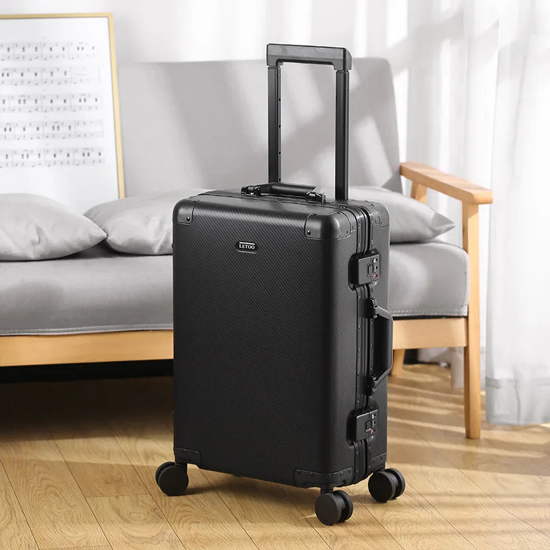 20/26 inch Aluminum-magnesium alloy Travel Suitcase Carry on Luggage Rolling Luggage Suitcase Boarding Trolley Case with Wheels