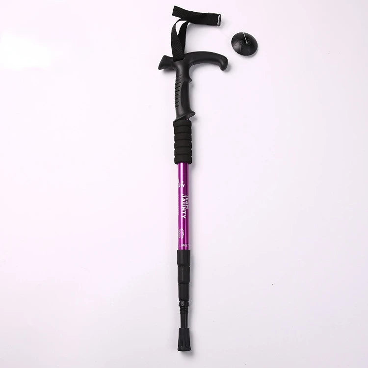 Trekking Pole Ultralight Walking Sticks Adjustable Hiking Canes Telescopic Crutch for Walking Sticks Hiking Accessories