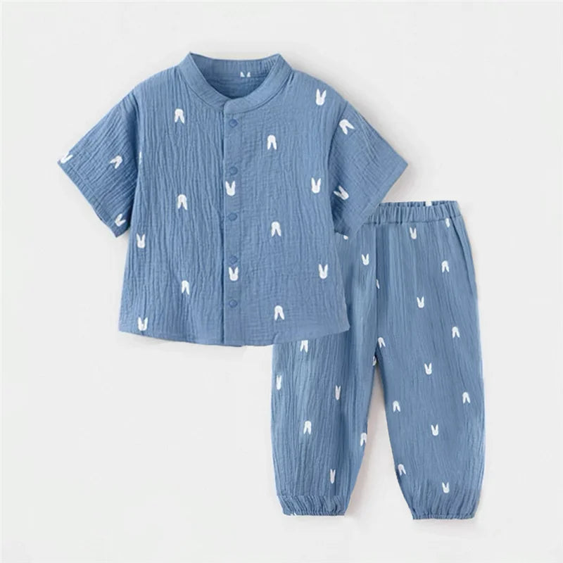 Infant Baby Boy Girl Clothes Set For Party Long Sleeve Baby Shirts +Loose Pant Toddler Kids Clothes Spring