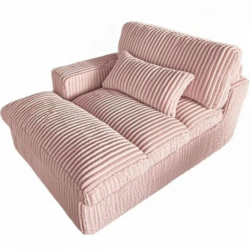 Italian Style Retro Luxury Corduroy Double Sofa Bed for Living Room Vacuum Compression Washable Customizable