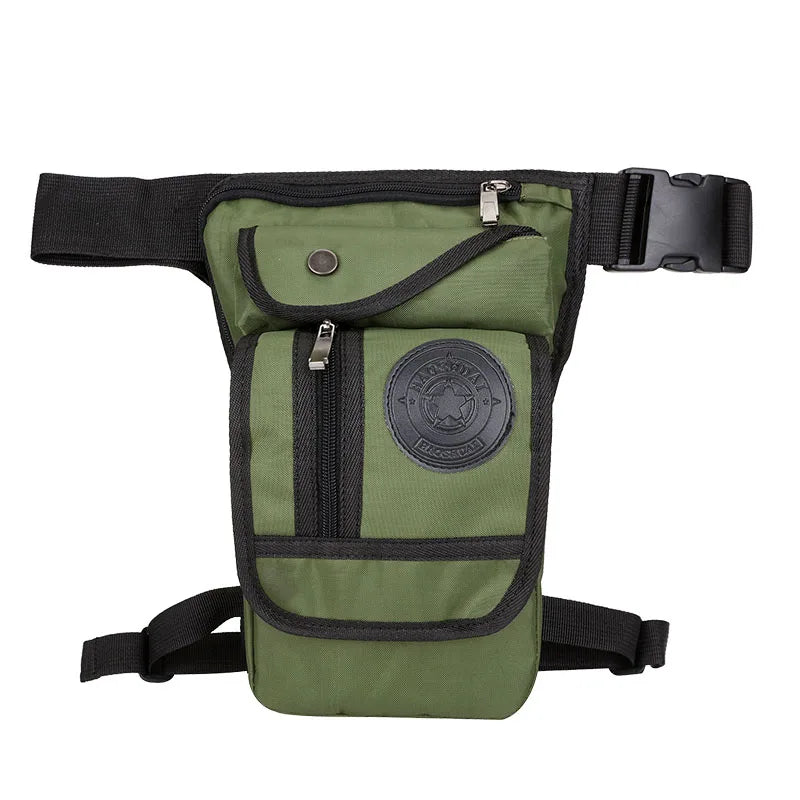 Men Drop Leg Bag Waist Fanny Pack Motorcycle Rider Tactical Military Messenger Cross Body Outdoor Sports Male Belt Hip Bum Bags