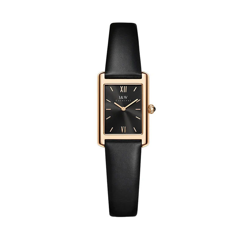 Zegarek Damski Switzerland Made Quartz Watch for Women IW Fashion Women's Watches Sapphire Leather Waterproof Lady Dress Watch