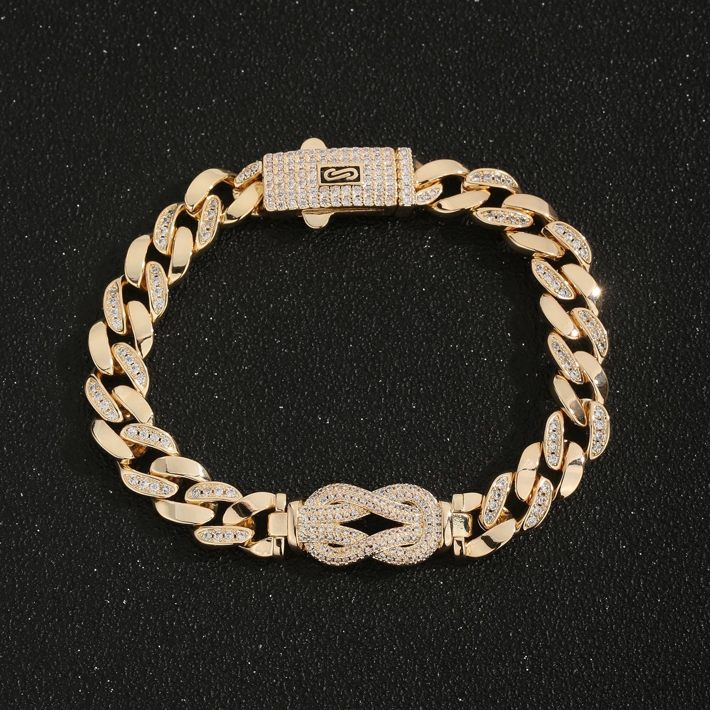 Unisex Copper Chain Bracelet Cubic Zirconia Minimalist Design 17cm 20cm Tarnish Proof Versatile Everyday Jewelry