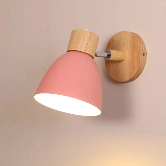 Modern Fashion Design Iron Art Circular Adjustable Home Hotel Bedroom solid color Wall Light LED Reading Light Study Balcony