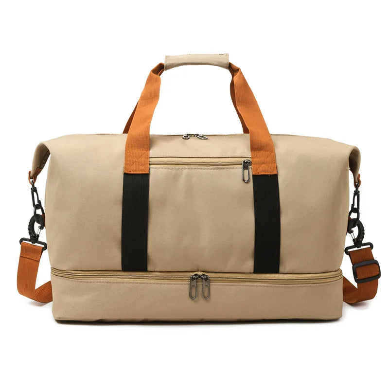 Fashion Travel Bags For Women Large Capacity Men's Sports bag Waterproof Weekend Sac Voyage Female Messenger Bag Dry And Wet