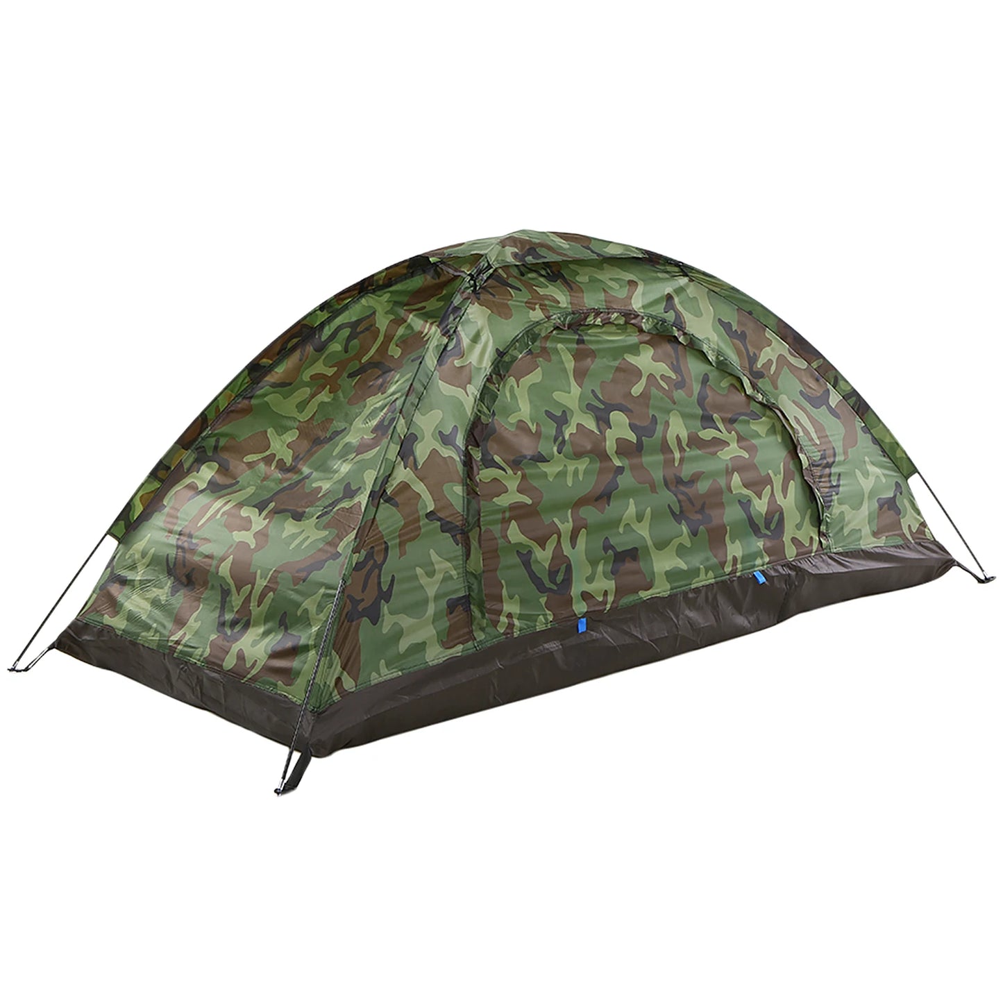 TOMSHOO Camping Tent for 2 Person Single Layer Outdoor Portable Camouflage Summer Tent for Outdoor Camping Traveling Tent