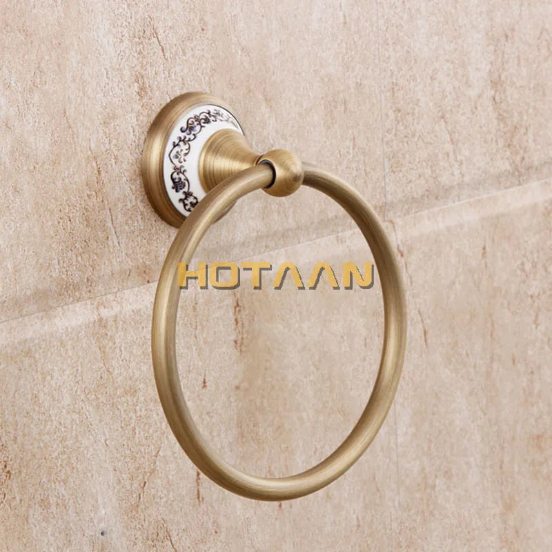 .,solid brass Bathroom Accessories Set,Robe hook,Paper Holder,Towel Bar,Soap basket,bathroom sets,YT-11500-A