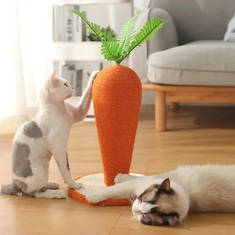 Carrot Cat Tree Cute Cats Sisals Carrots Pet Supplies Post Home Crawling Frame Pets Cats Fun Toys Sisal for Cat Scratching Rack