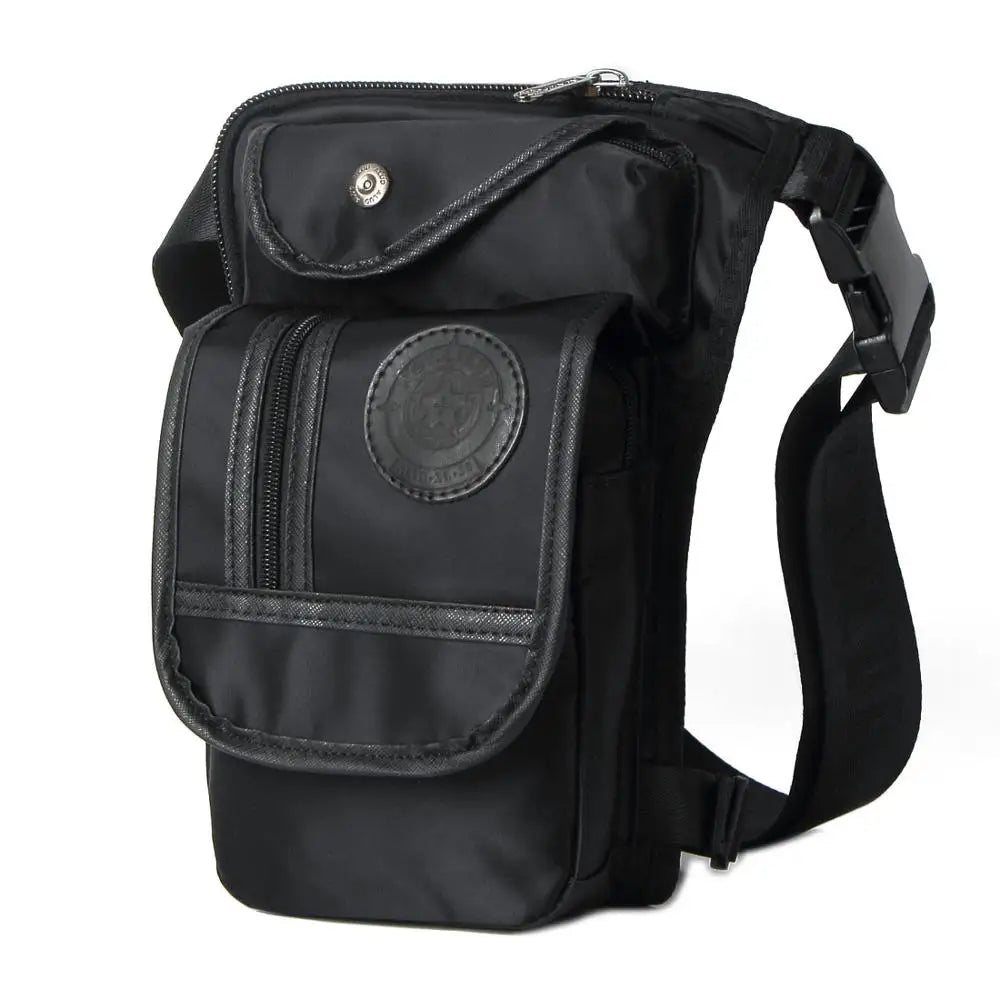 Men Drop Leg Bag Waist Fanny Pack Motorcycle Rider Tactical Military Messenger Cross Body Outdoor Sports Male Belt Hip Bum Bags