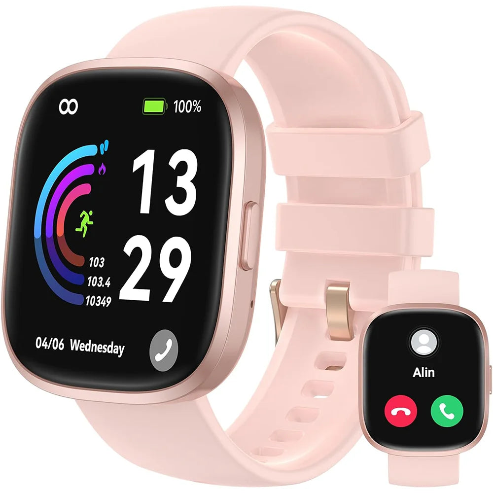 Smart Watches for Men Women  Sleep Tracking, 46mm 1.3oz Step Calorie Counter Fitness Watch Activity Trackers Pedometer forAndro