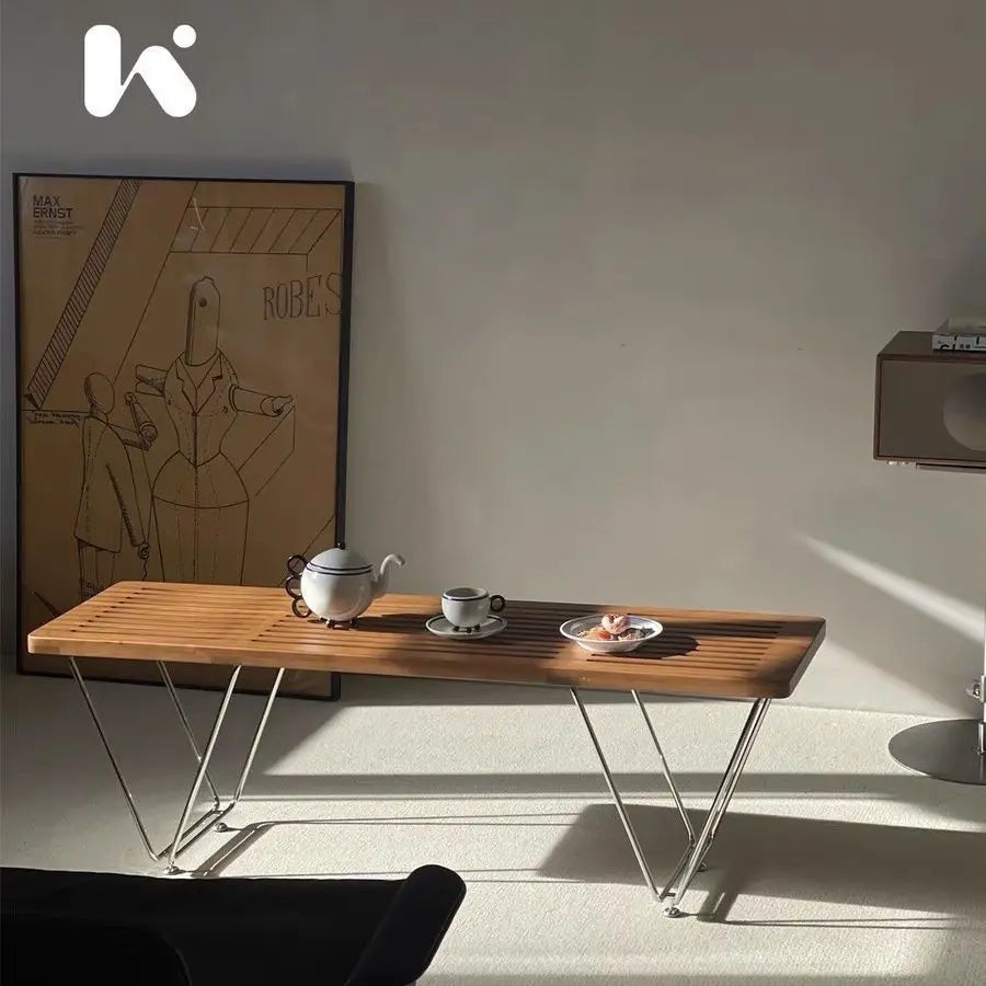 MOMO Scandinavian Solid Wood Bench Vintage Household Dining Table Stool Entryway Shoe Bench Bedroom Cloakroom Bedside Bench
