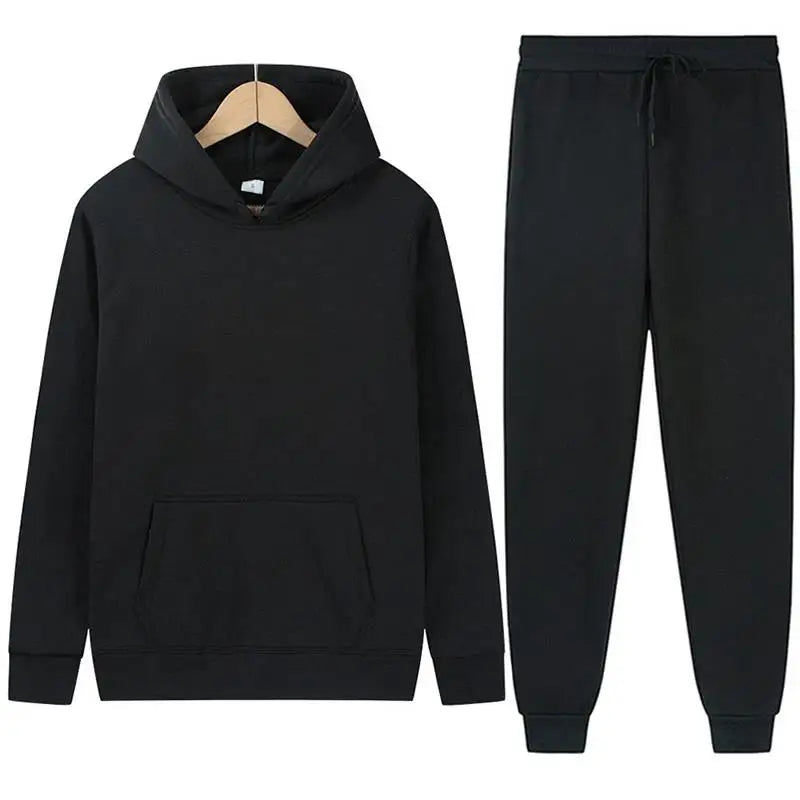 Men's Hooded Sweatshirts and Men Pants Casual Men's Tracksuit Sportswear Autumn Winter Men Suit Men's Clothing Leisure Sets Male